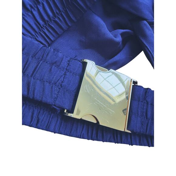 Alice McCall Bikini Top Bralette Smocked Navy Blue Size 2 Designer Luxury Swim - Picture 6 of 10